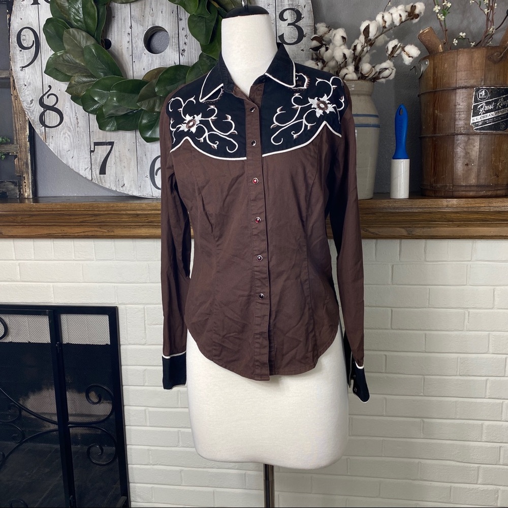 Vintage Panhandle Slim western cowgirl shirt